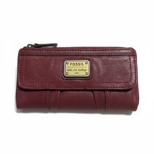 Fossil Burgundy Leather Wallet